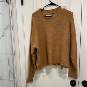 American Eagle Outfitters Brown Crew Neck Sweater